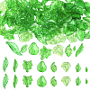 320Pcs 8 Styles Transparent Acrylic Pendants OACR-SC0002-47-1