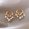 Cloud Alloy Plastic Imitation Pearl Chandelier Earrings FS-WGCF050-01-1