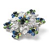 Snowflake Silver Color Plated Alloy Brooch JEWB-B007-02-3