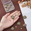 10Pcs Antique Silver Alloy Decorative Rivets BUTT-GF0004-22A-3