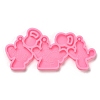 Fitness Theme Silicone Keychain Pendant Molds LS-AJEW-M221-05-2