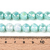 Anti-Tarnish Electroplate Glass Beads Strands GLAA-N010-10mm-10-3