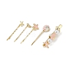 Conch/Starfish/Shell Shape Alloy Hair Bobby Pin Sets AJEW-A056-02A-2