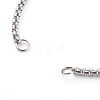 304 Stainless Steel Box Chain Bracelet Making Sets AJEW-JB00942-3