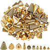 100Pcs 10 Styles Tibetan Styles Alloy Bead Cone & Caps FIND-SP0020-73B-1