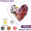 120Pcs Opaque UV Reactive Beads RESI-PA0001-35F-2