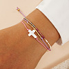 Cross MIYUKI Glass Seed Beaded Multy-strands Bracelets DD0029-2