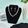 Velvet & Wood Jewelry Nceklace Display Stands NDIS-WH20005-01-3