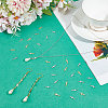 40Pcs 2 Colors Brass Links KK-AR0004-47-4