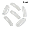 2Pcs Natural Quartz Crystal Connector Charms G-YW0002-72E-1