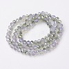 Electroplate Glass Beads Strands EGLA-A034-J8mm-S07-2