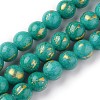 Natural Mashan Jade Beads Strands G-F670-A01-8mm-2
