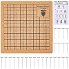 Square Cork Cotton Rope Knitting Board AJEW-WH20017-87A-1