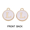 Golden Plated Enamel Alloy Charms ENAM-SZ0001-26A-L-2