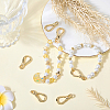 6Pcs Brass Spring Gate Rings FIND-SC0020-69-4