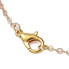 Cloud Face Alloy with Brass Pendant Necklaces NJEW-JN04907-5