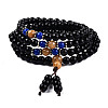 3-Loop Wrap Style Buddhist Jewelry BJEW-S140-15A-3