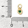 Brass Cubic Zirconia Charms KK-G554-02C-06-3