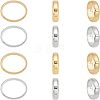 12pcs 2 Colors 304 Stainless Steel Bead Frames STAS-UN0023-58-1