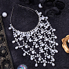 Imitation Pearls Hair Bands for Women Girls AJEW-WH20033-107-4