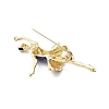Dancer Alloy Purple & Pink Enamel Pin Brooches JEWB-C037-06G-3