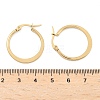 304 Stainless Steel Hoop Earrings EJEW-F105-22G-3