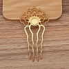 Alloy Hair Comb Findings PW-WG3438E-02-1