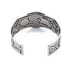 Constellation Alloy Open Cuff Bangles for Women Men BJEW-C064-01AS-11-3