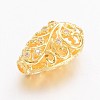 Brass Micro Pave Cubic Zirconia Beads ZIRC-K031-02G-2