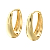 Oval Brass Hoop Earrings EJEW-Z086-08G-4