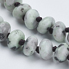 Natural Sesame Jasper/Kiwi Jasper Beaded Multi-use Necklaces/Wrap Bracelets NJEW-K095-B02-3
