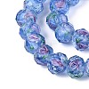 Handmade Luminous Lampwork Beads Strands LAMP-N037-01D-4
