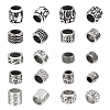   10Pcs 10 Style 304 Stainless Steel European Beads STAS-PH0004-50-1