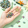 80Pcs 2 Colors Electroplate Glass Beads EGLA-SC0001-54A-4