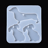 Dog Pendant Silhouette Silicone Molds DIY-I026-12-1