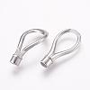 Tarnish Resistant 304 Stainless Steel Magnetic Clasps with Glue-in Ends STAS-L189-12P-4