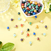 110Pcs 11 Styles Electroplate Round Glass Bead Charms PALLOY-TAC0307-5