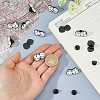 12Pcs Dice Enamel Pin JEWB-FH0003-03-3
