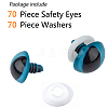 Plastic Doll Eyes DIY-PH0028-09-4