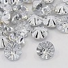 Acrylic Rhinestone Buttons X-BUTT-J002-01-1