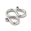 Non-Tarnish 304 Stainless Steel Clasps STAS-C056-14P-2