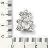 Rack Plating Alloy with Rhinestone Pendants FIND-Z051-06P-03-3
