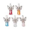 Glass & Alloy Pendants PALLOY-JF03050-1