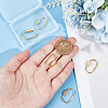 Unicraftale 5Pcs Brass Screw Carabiner Lock Charms KK-UN0002-02-4