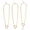 2Pcs Brass Necklaces NJEW-TAC0045-1