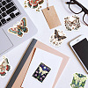 50Pcs Moth PVC Self Adhesive Cartoon Stickers STIC-B001-19-8