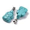 Synthetic Turquoise Pendants G-B127-06P-01-2