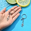 2Pcs Valentine's Day Alloy Glass Keychain KEYC-YW00188-5