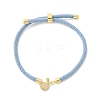 Adjustable Nylon Cord Bracelets X-BJEW-C096-01G-10-4