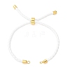 Adjustable Round Braided Microfiber Leather Cord Bracelet Making KK-CBAC260-01G-30-1